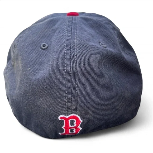 Red Sox Blue Baseball Cap Hat Fitted OSFM Unisex - Picture 3 of 6